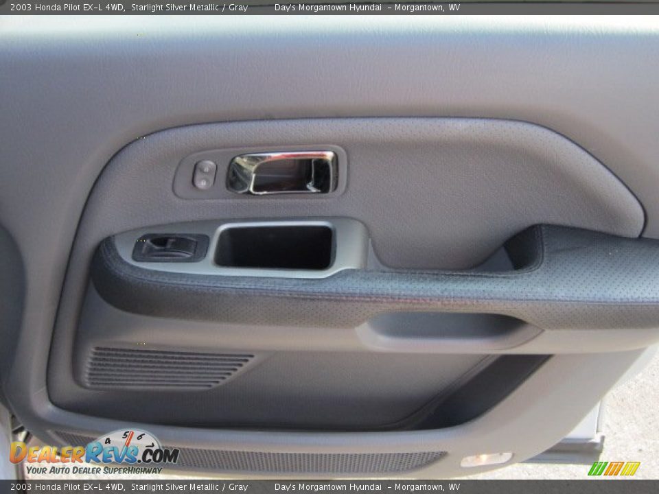 2003 Honda Pilot EX-L 4WD Starlight Silver Metallic / Gray Photo #18