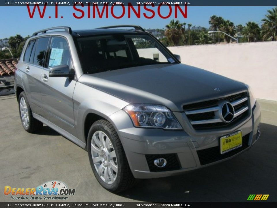 2012 Mercedes-Benz GLK 350 4Matic Palladium Silver Metallic / Black Photo #1