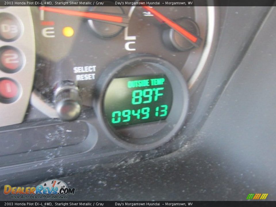 2003 Honda Pilot EX-L 4WD Starlight Silver Metallic / Gray Photo #20