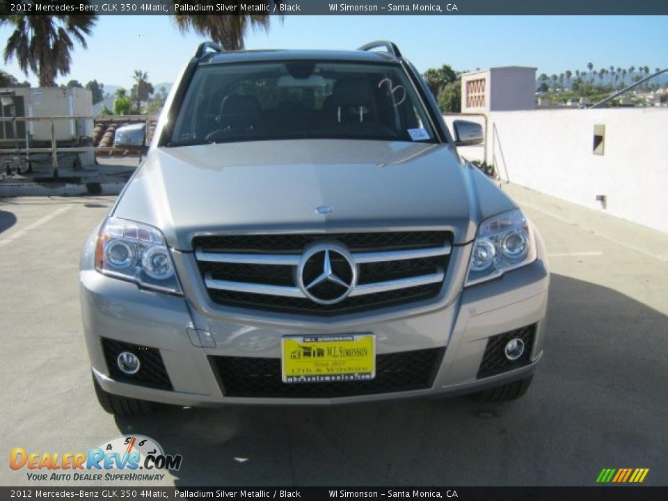 2012 Mercedes-Benz GLK 350 4Matic Palladium Silver Metallic / Black Photo #2