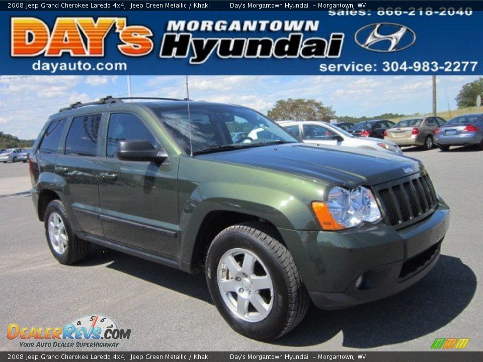 2008 Jeep Grand Cherokee Laredo 4x4 Jeep Green Metallic / Khaki Photo #1