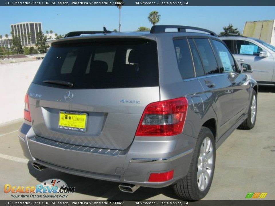 2012 Mercedes-Benz GLK 350 4Matic Palladium Silver Metallic / Black Photo #4