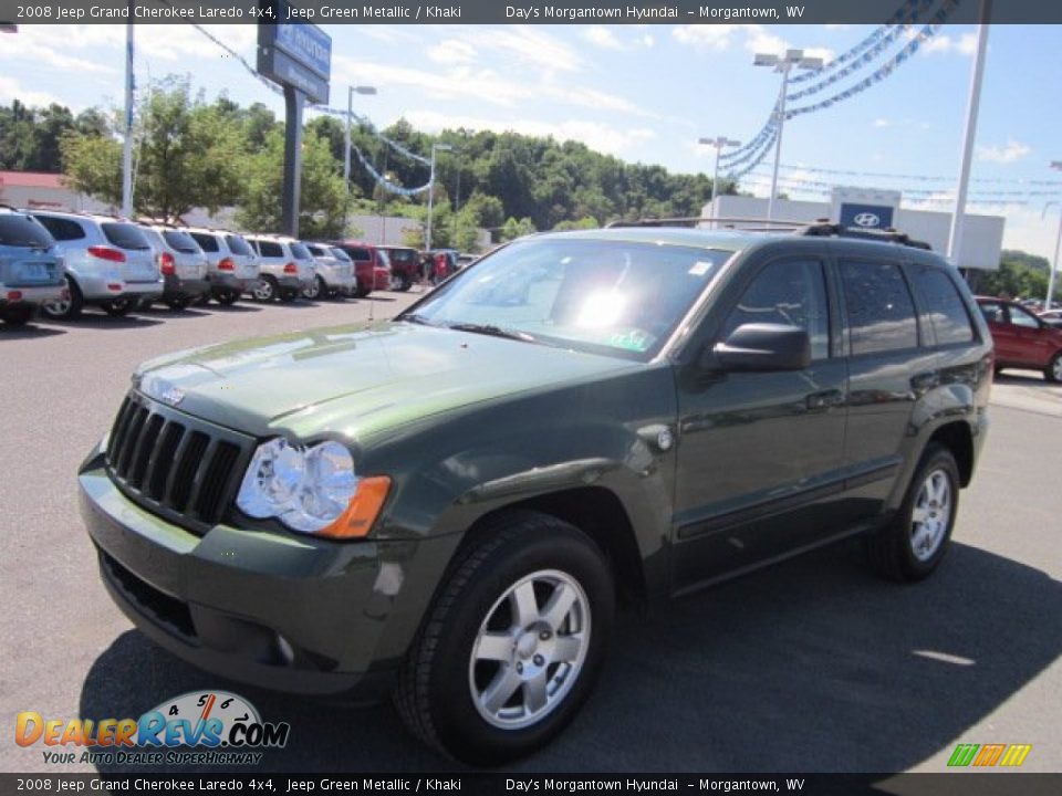 2008 Jeep Grand Cherokee Laredo 4x4 Jeep Green Metallic / Khaki Photo #3