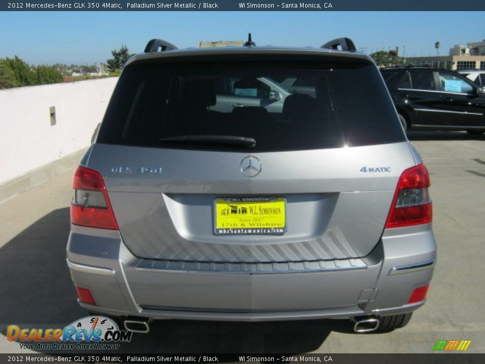 2012 Mercedes-Benz GLK 350 4Matic Palladium Silver Metallic / Black Photo #5