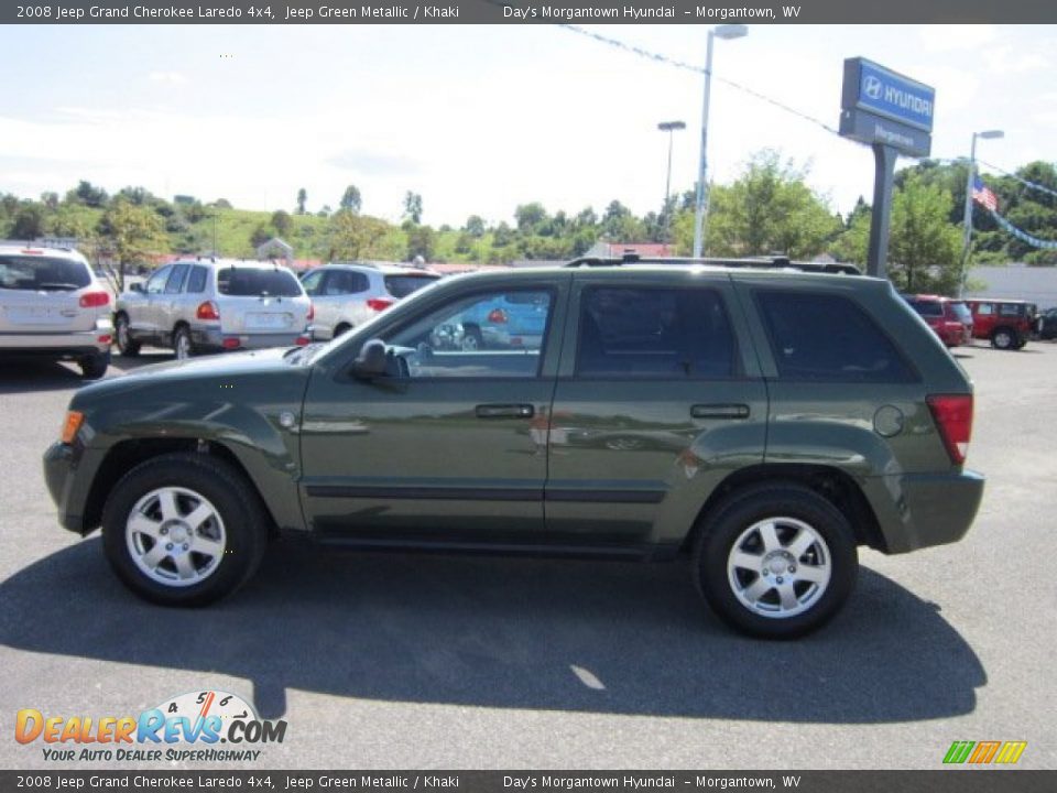 2008 Jeep Grand Cherokee Laredo 4x4 Jeep Green Metallic / Khaki Photo #4