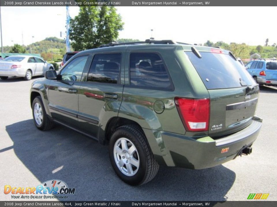 2008 Jeep Grand Cherokee Laredo 4x4 Jeep Green Metallic / Khaki Photo #5
