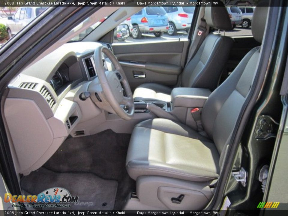 Khaki Interior - 2008 Jeep Grand Cherokee Laredo 4x4 Photo #10