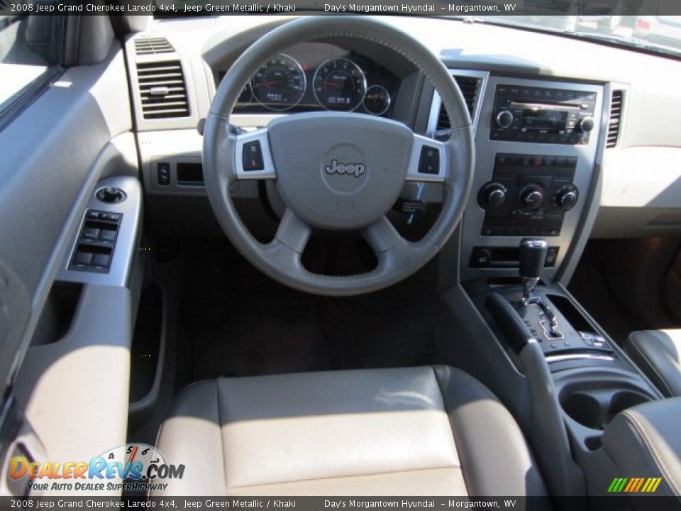 2008 Jeep Grand Cherokee Laredo 4x4 Jeep Green Metallic / Khaki Photo #14