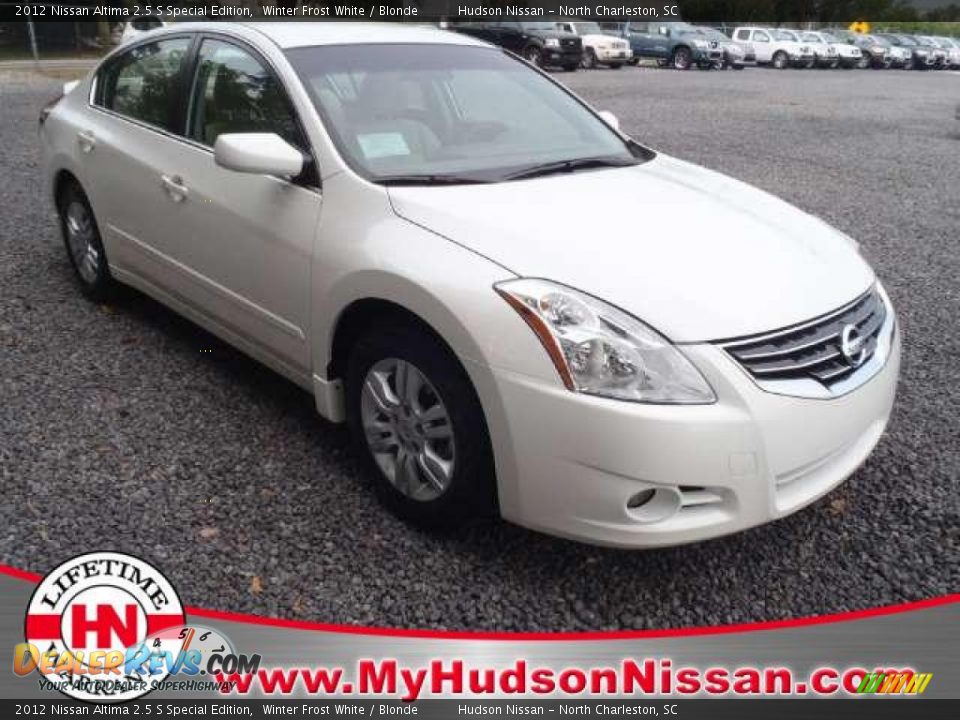 2012 Nissan Altima 2.5 S Special Edition Winter Frost White / Blonde Photo #1