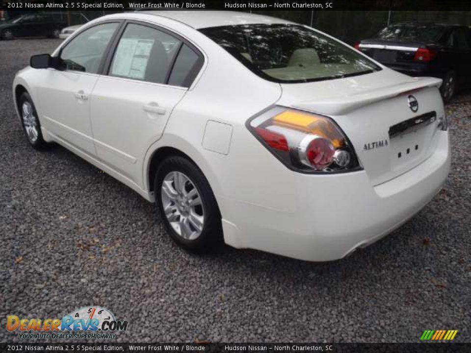 2012 Nissan Altima 2.5 S Special Edition Winter Frost White / Blonde Photo #3