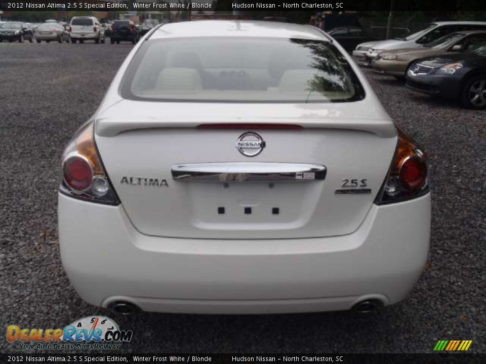 2012 Nissan Altima 2.5 S Special Edition Winter Frost White / Blonde Photo #4