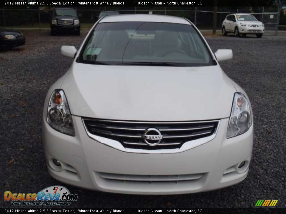 2012 Nissan Altima 2.5 S Special Edition Winter Frost White / Blonde Photo #5