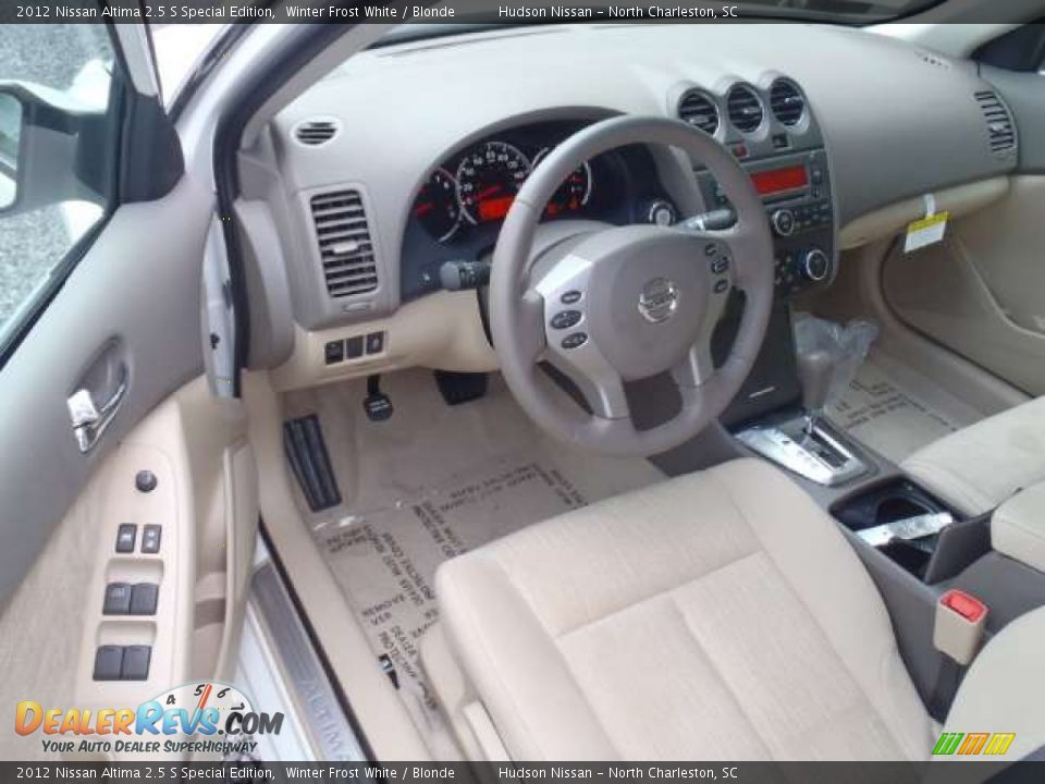 Blonde Interior - 2012 Nissan Altima 2.5 S Special Edition Photo #6