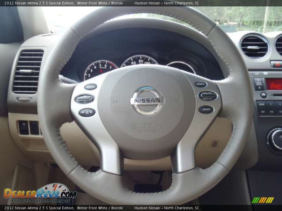 2012 Nissan Altima 2.5 S Special Edition Steering Wheel Photo #8