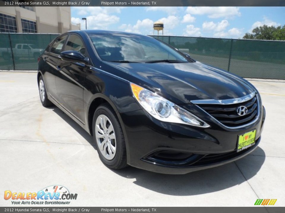 2012 Hyundai Sonata GLS Midnight Black / Gray Photo #1