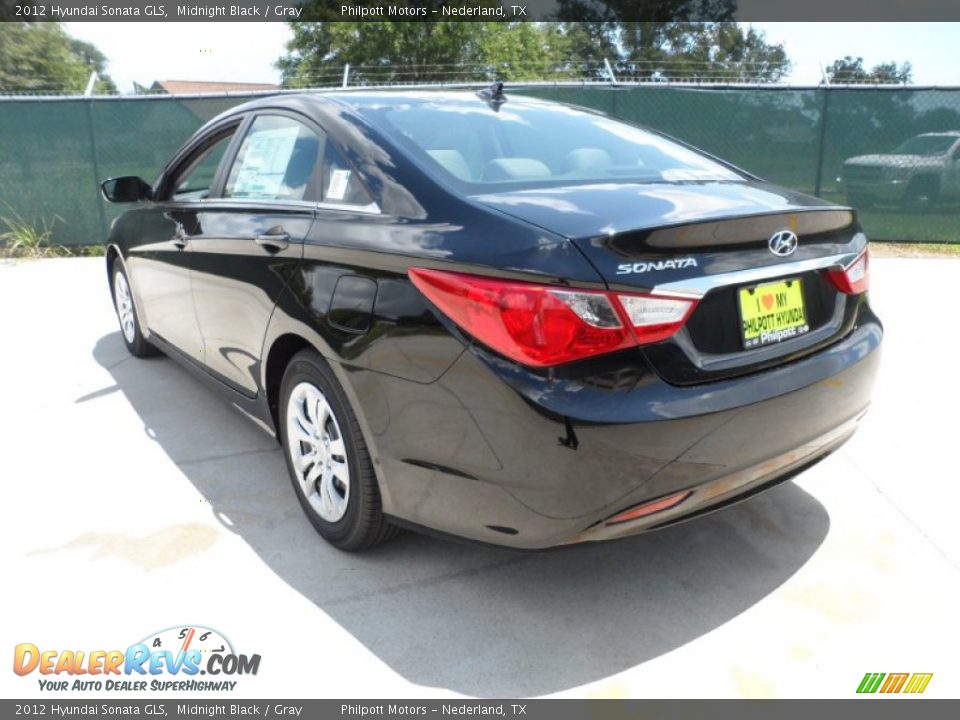 2012 Hyundai Sonata GLS Midnight Black / Gray Photo #5