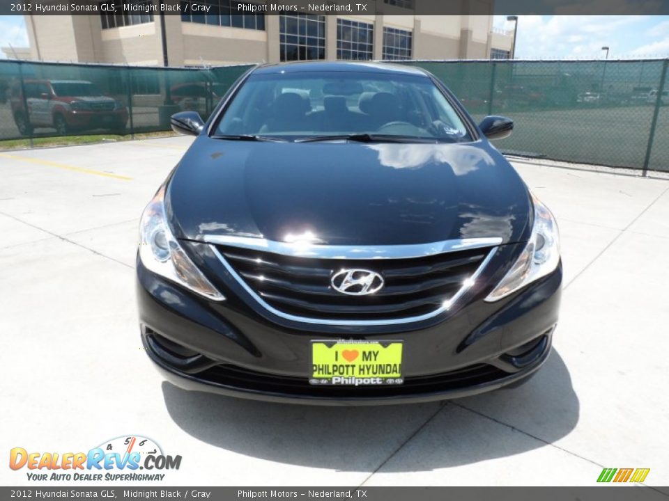 2012 Hyundai Sonata GLS Midnight Black / Gray Photo #8