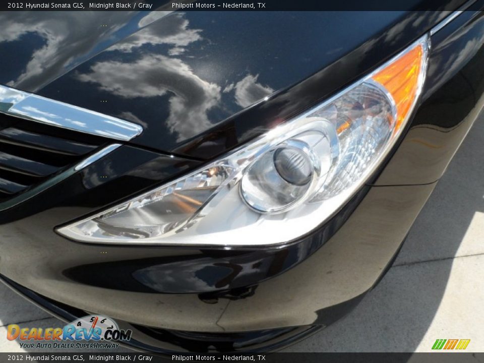 2012 Hyundai Sonata GLS Midnight Black / Gray Photo #9