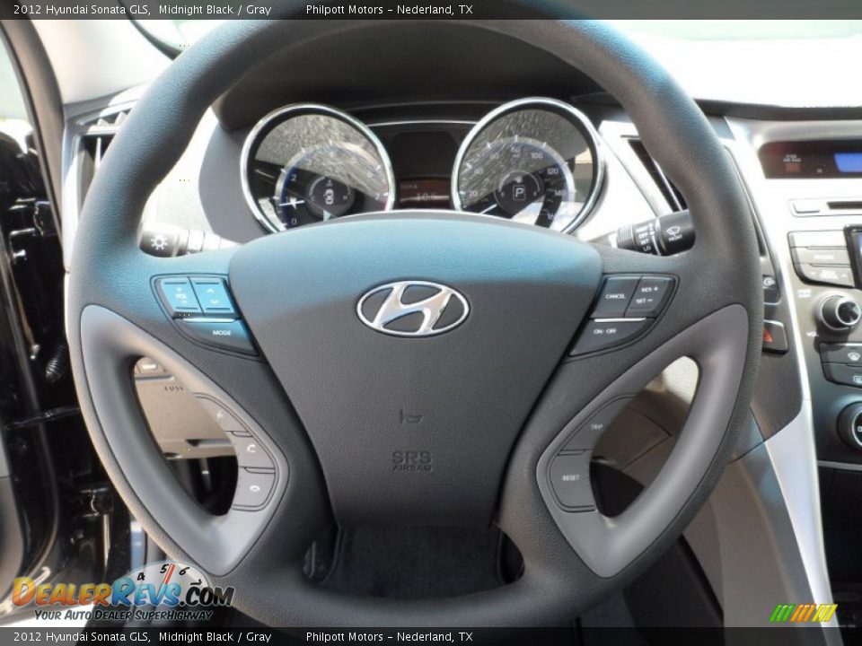 2012 Hyundai Sonata GLS Steering Wheel Photo #32