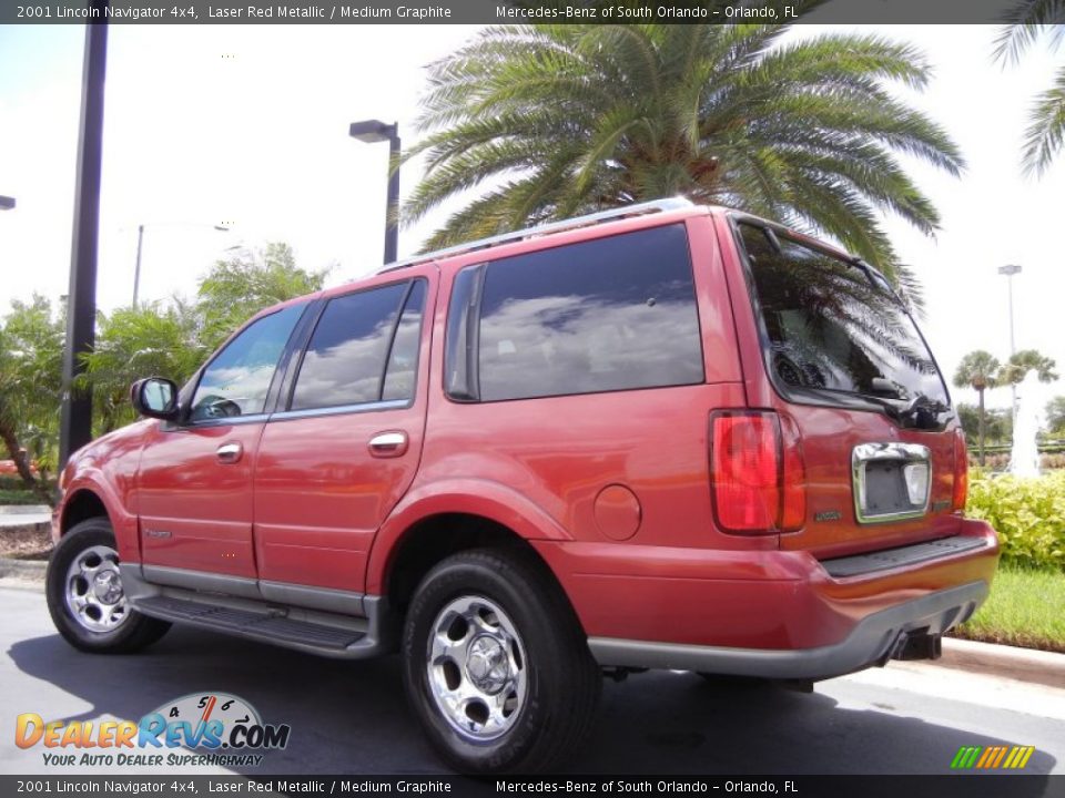 Laser Red Metallic 2001 Lincoln Navigator 4x4 Photo #8