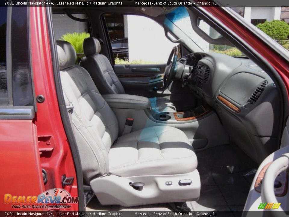 2001 Lincoln Navigator 4x4 Laser Red Metallic / Medium Graphite Photo #18