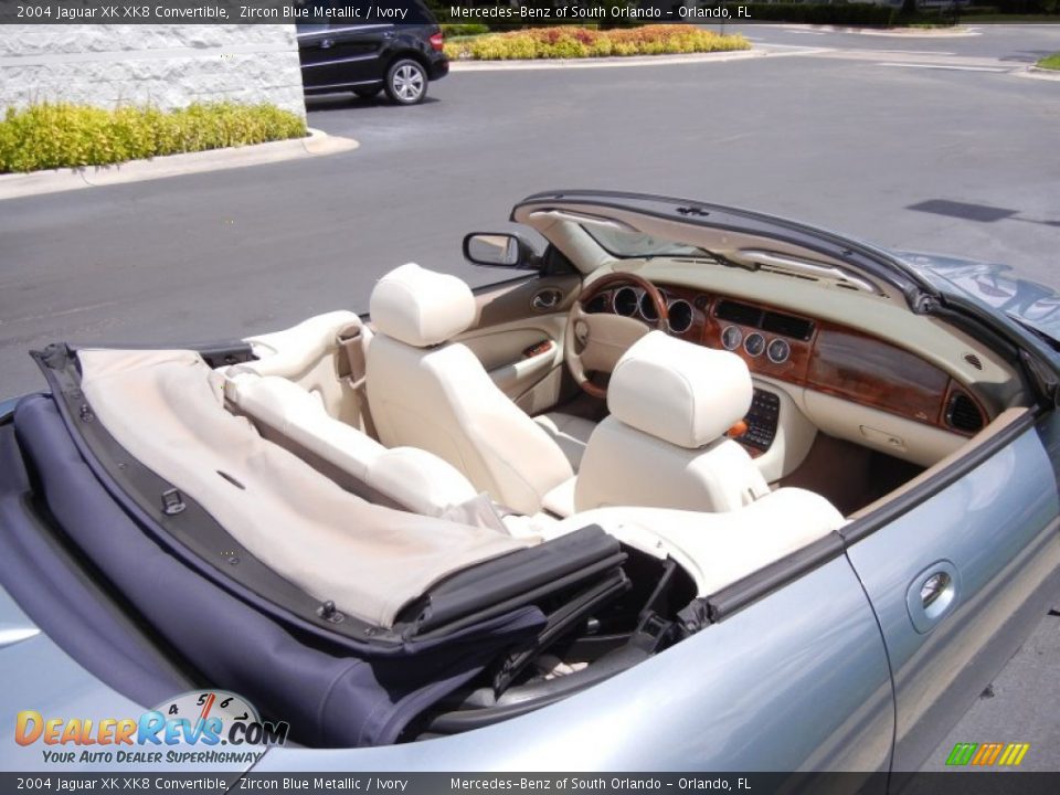 Ivory Interior - 2004 Jaguar XK XK8 Convertible Photo #11