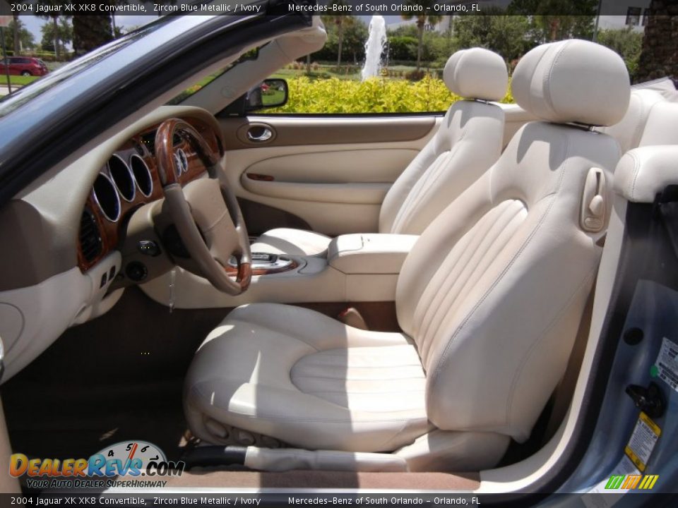 Ivory Interior - 2004 Jaguar XK XK8 Convertible Photo #17