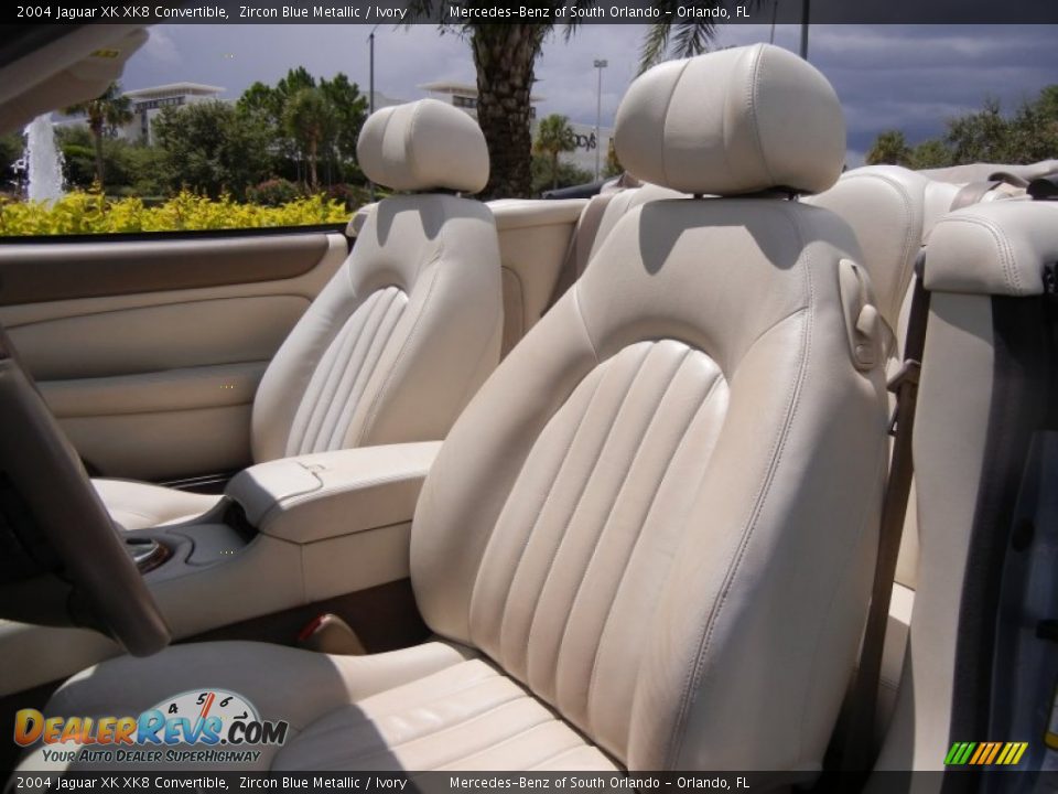 Ivory Interior - 2004 Jaguar XK XK8 Convertible Photo #18