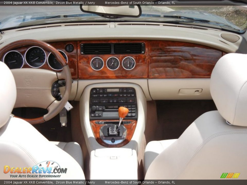 Dashboard of 2004 Jaguar XK XK8 Convertible Photo #23