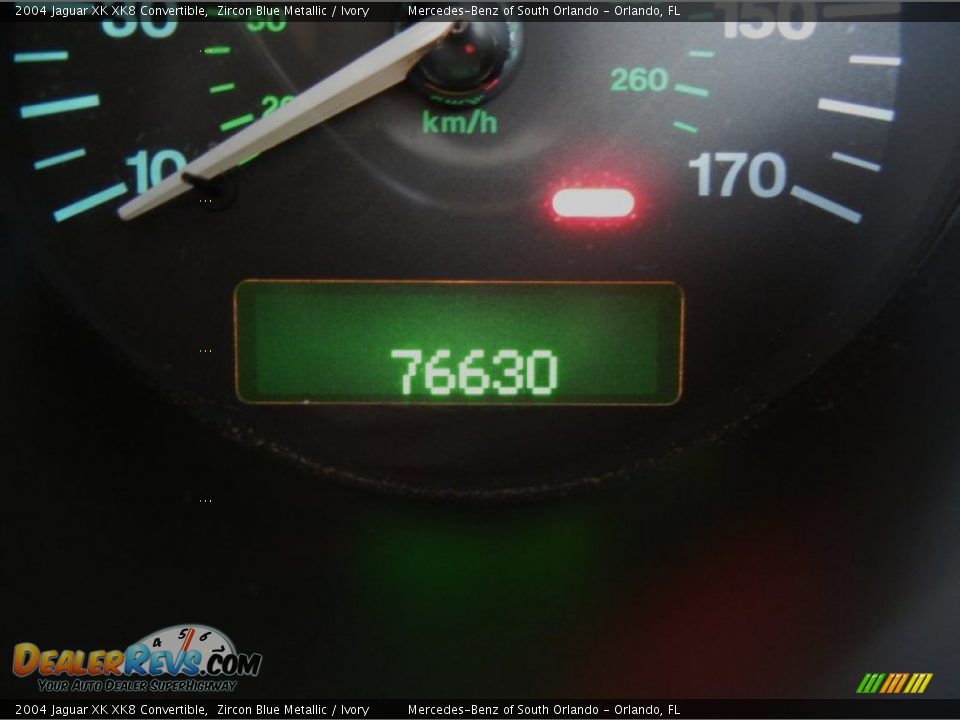 2004 Jaguar XK XK8 Convertible Zircon Blue Metallic / Ivory Photo #26