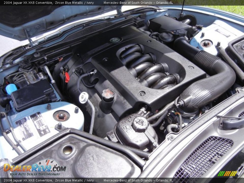 2004 Jaguar XK XK8 Convertible 4.2 Liter DOHC 32-Valve V8 Engine Photo #35