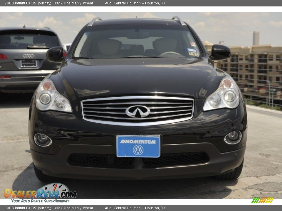 2008 Infiniti EX 35 Journey Black Obsidian / Wheat Photo #2