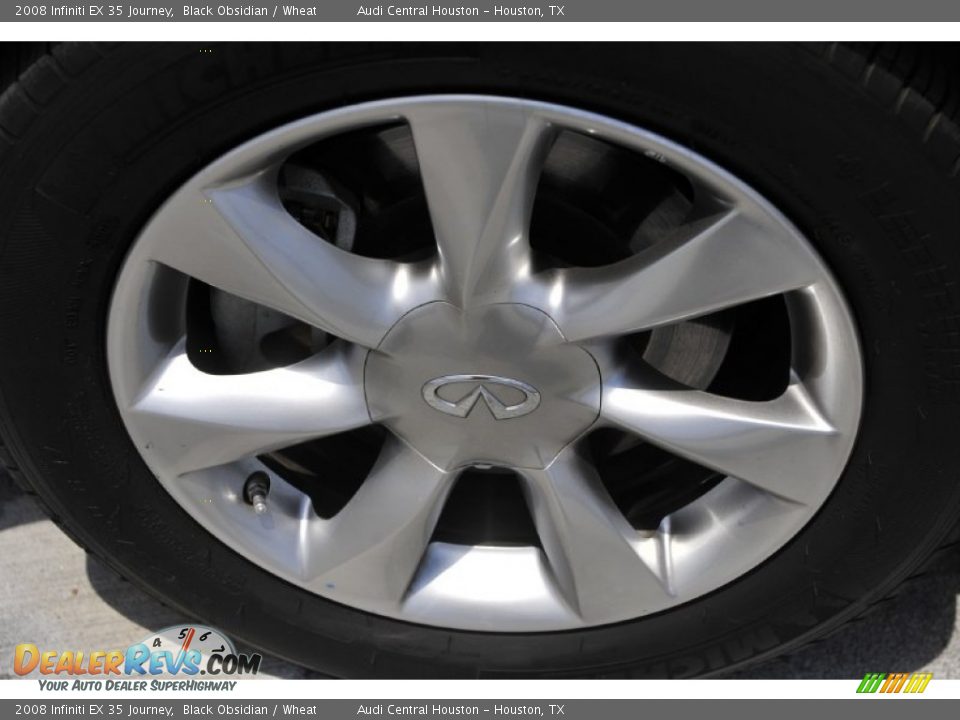 2008 Infiniti EX 35 Journey Black Obsidian / Wheat Photo #4
