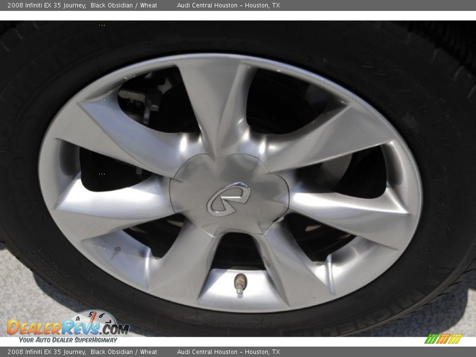 2008 Infiniti EX 35 Journey Black Obsidian / Wheat Photo #5