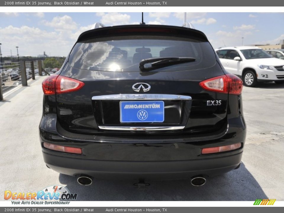 2008 Infiniti EX 35 Journey Black Obsidian / Wheat Photo #6