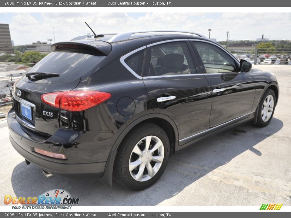 2008 Infiniti EX 35 Journey Black Obsidian / Wheat Photo #8