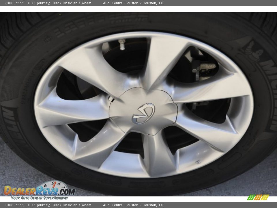 2008 Infiniti EX 35 Journey Black Obsidian / Wheat Photo #10