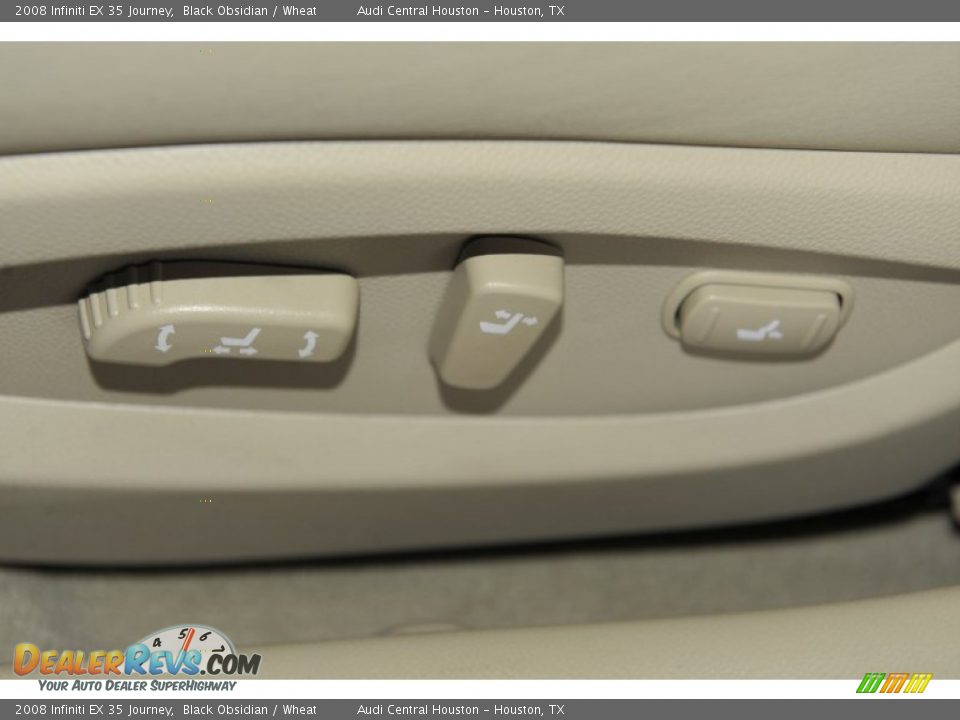 2008 Infiniti EX 35 Journey Black Obsidian / Wheat Photo #15