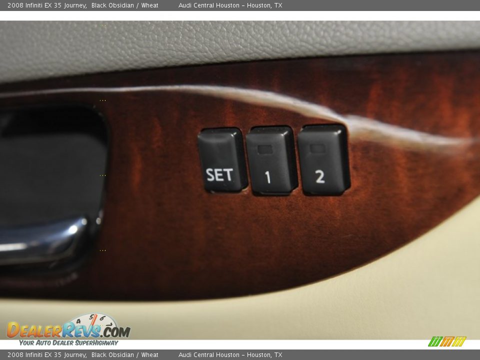 2008 Infiniti EX 35 Journey Black Obsidian / Wheat Photo #16