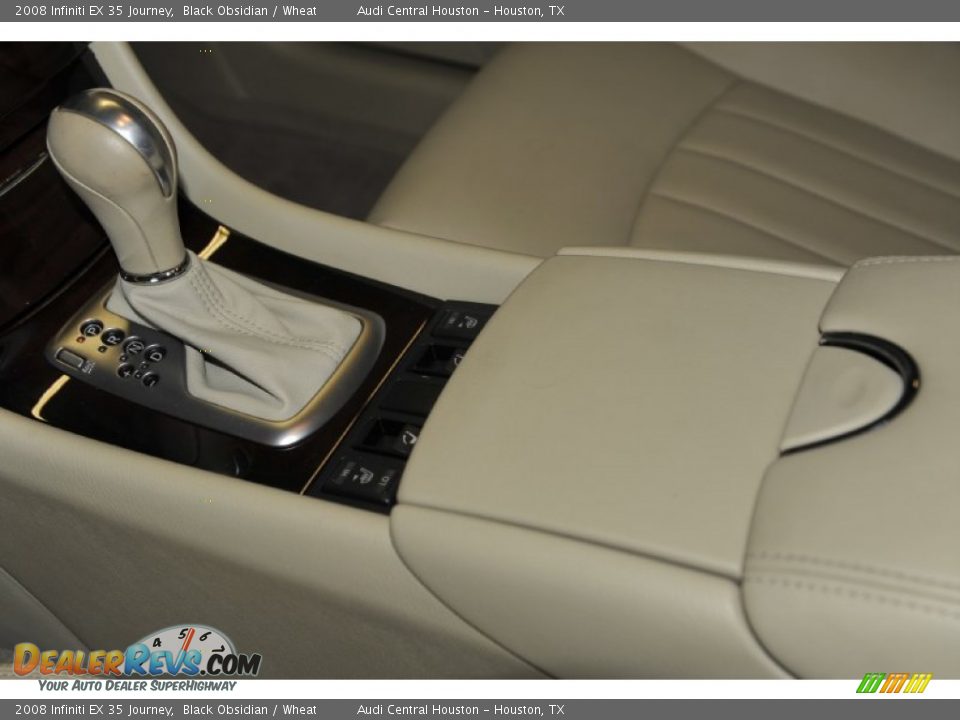 2008 Infiniti EX 35 Journey Black Obsidian / Wheat Photo #18
