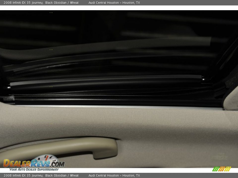2008 Infiniti EX 35 Journey Black Obsidian / Wheat Photo #19