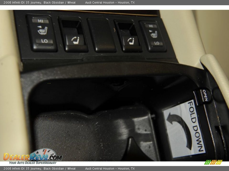 2008 Infiniti EX 35 Journey Black Obsidian / Wheat Photo #25