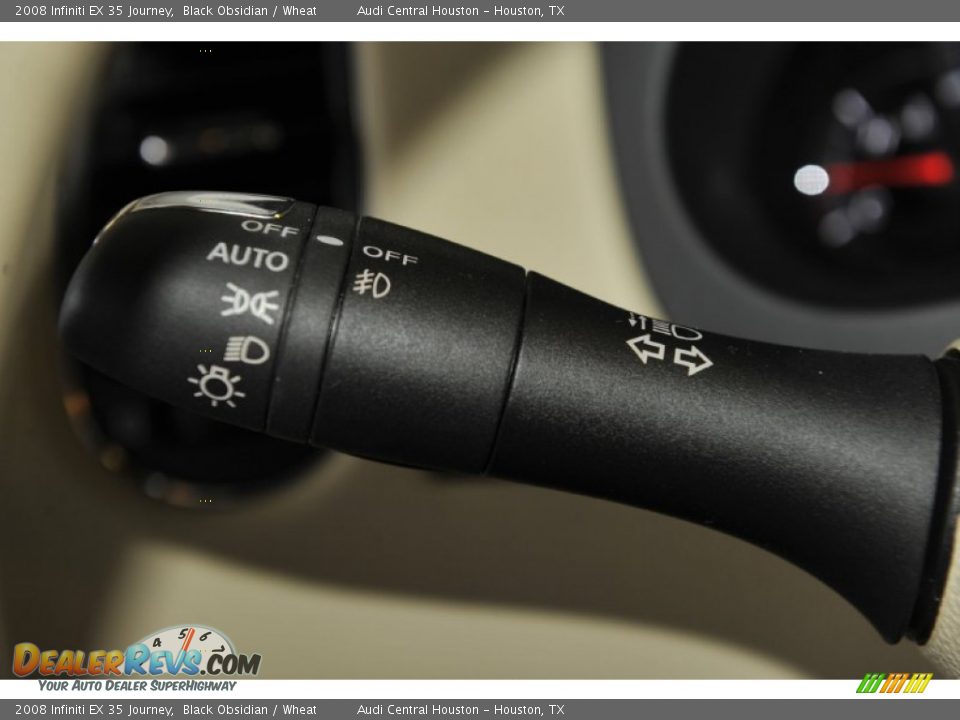 2008 Infiniti EX 35 Journey Black Obsidian / Wheat Photo #28