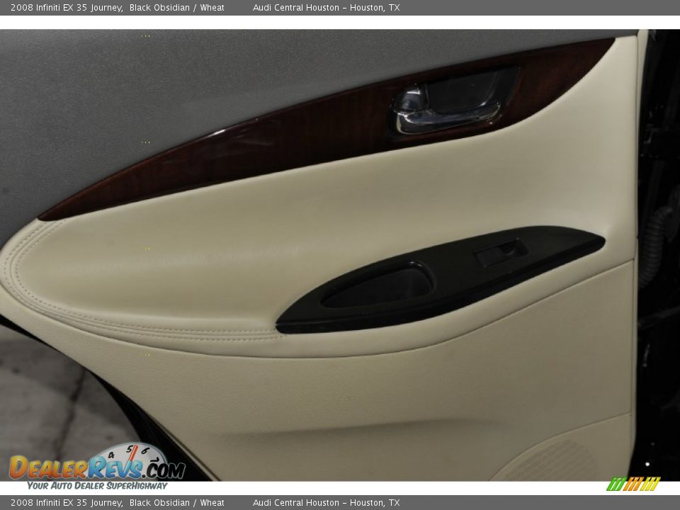 2008 Infiniti EX 35 Journey Black Obsidian / Wheat Photo #29