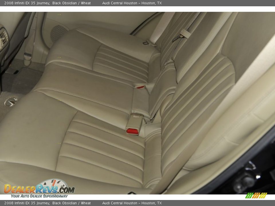 2008 Infiniti EX 35 Journey Black Obsidian / Wheat Photo #31