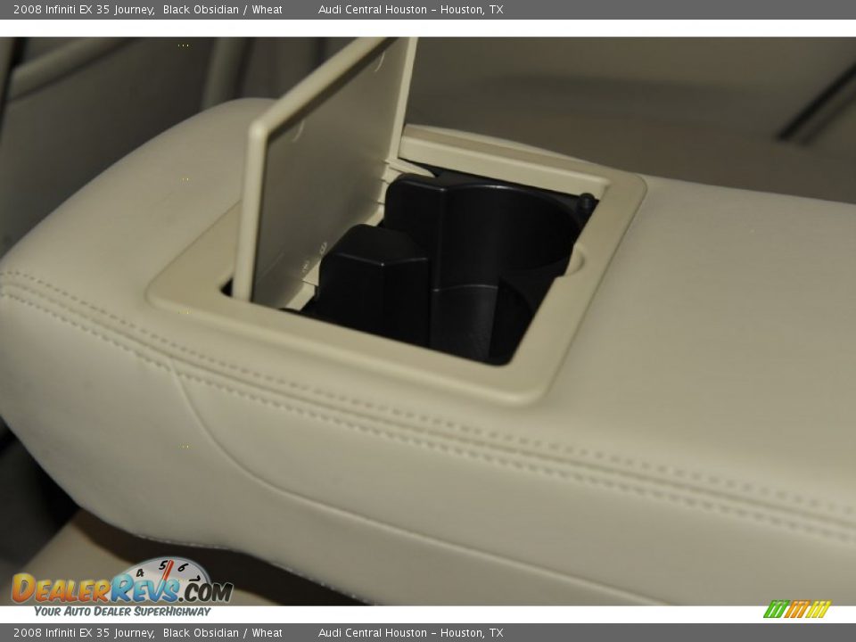 2008 Infiniti EX 35 Journey Black Obsidian / Wheat Photo #32
