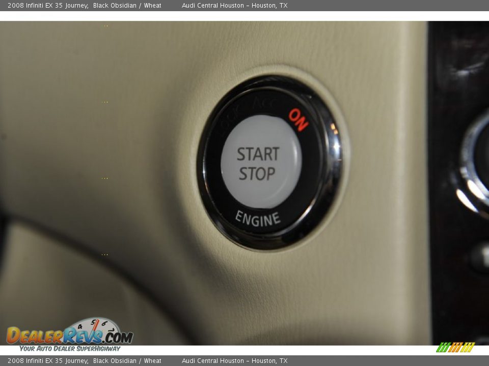 2008 Infiniti EX 35 Journey Black Obsidian / Wheat Photo #36