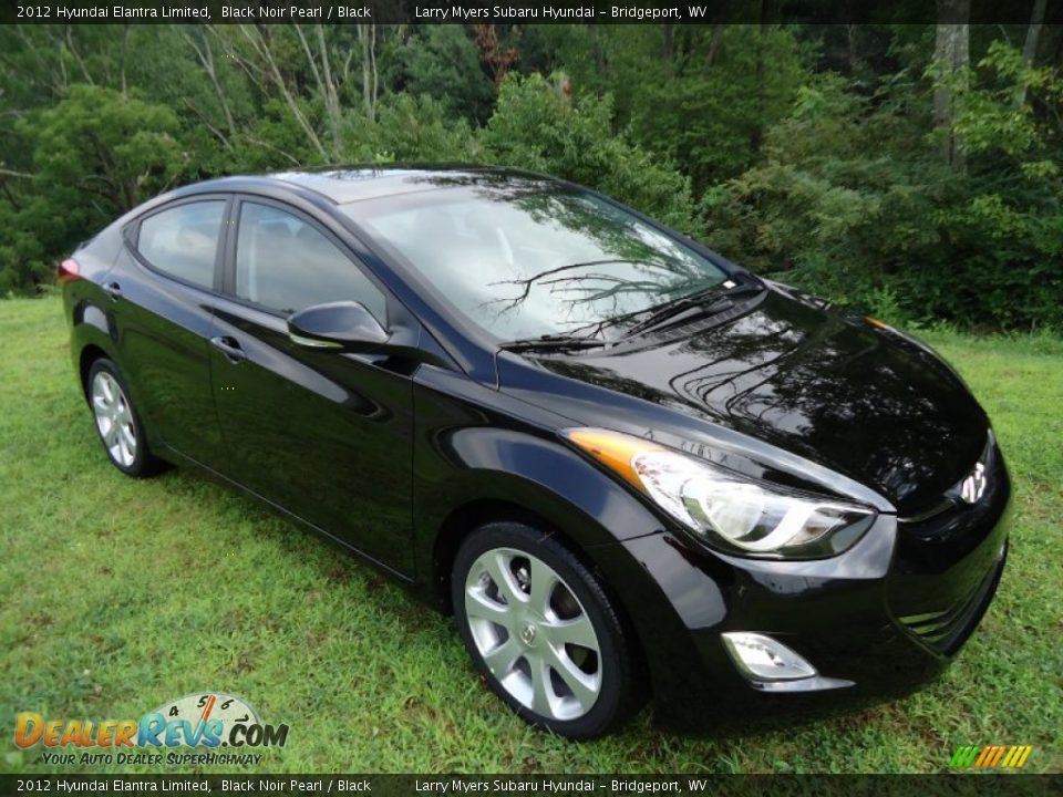 2012 Hyundai Elantra Limited Black Noir Pearl / Black Photo #1