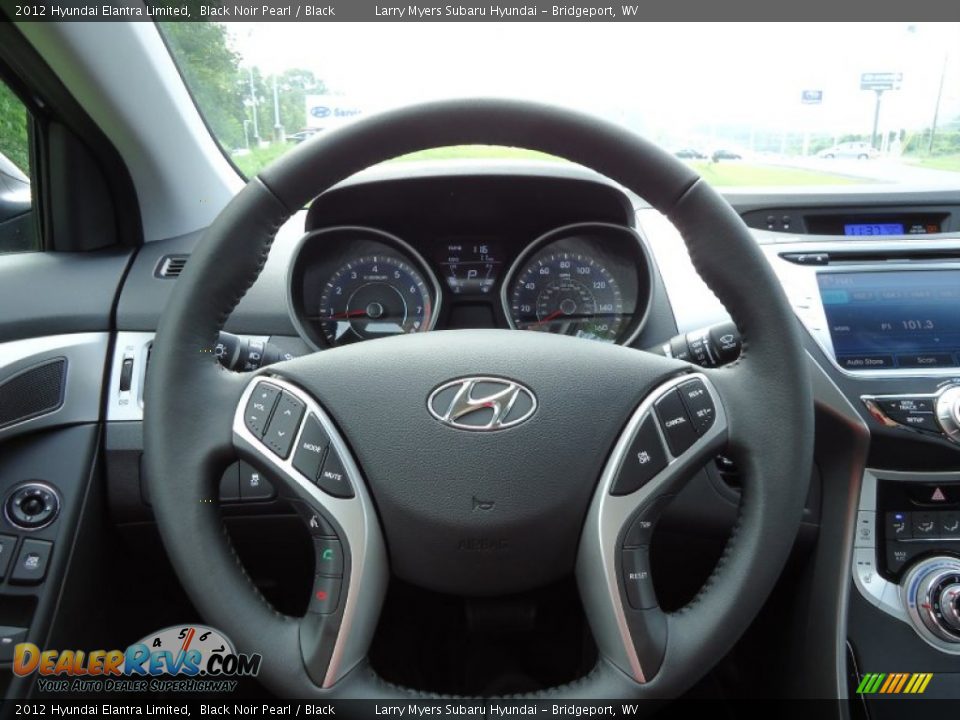 2012 Hyundai Elantra Limited Steering Wheel Photo 13