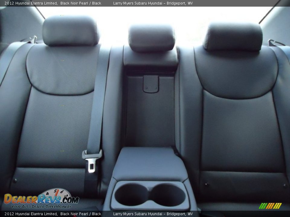 Black Interior - 2012 Hyundai Elantra Limited Photo #20